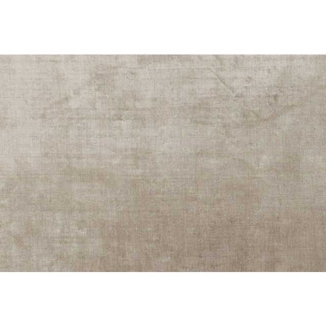 Contemporary Rug & Kilim’s Oversized Contemporary Textural Solid Rug in Beige Tones - 14x16 For Sale - Image 3 of 7