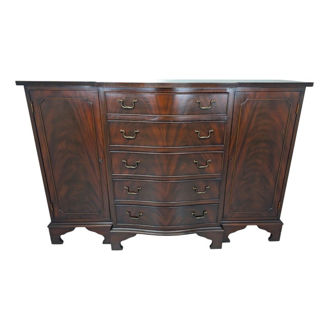 Antique English-Style Mahogany Chest of Drawers, 1900s For Sale