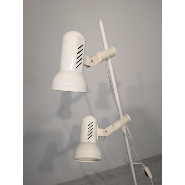 White Floor Spot Lamp in Aluminum, 1970s For Sale - Image 8 of 16