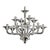 Glass Transparent Murano Glass Chandelier by Simoeng For Sale - Image 7 of 7