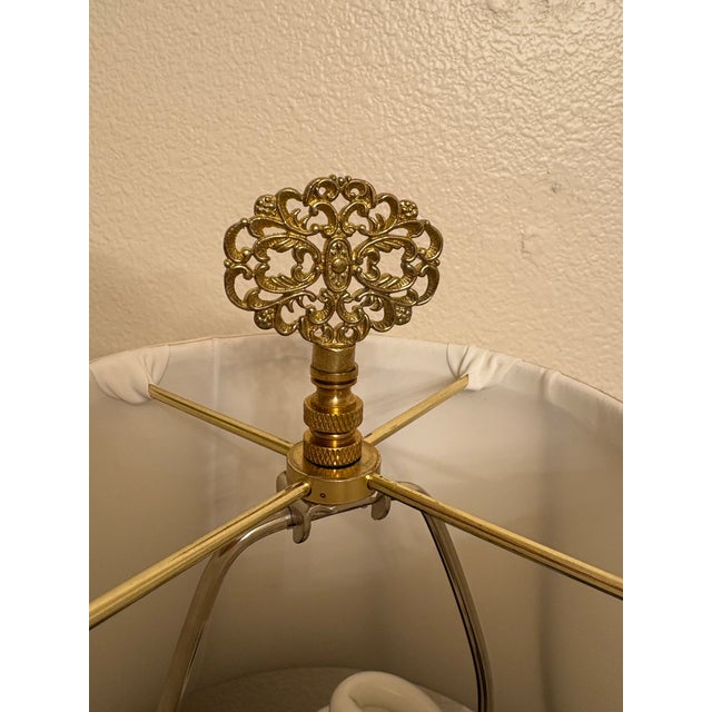 French Blue 22” Vintage Ceramic Table Lamps-a Pair For Sale In Boise - Image 6 of 7