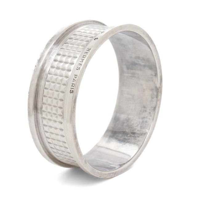 Art Deco Antique Hermès Art Deco Period Sterling Silver Napkin Ring & Box For Sale - Image 3 of 18