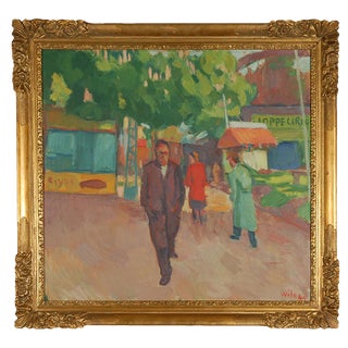 Lifestyle Painting by Wilhelm Wils, 1949 For Sale