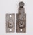 Antique Aesthetic style window shutter latch made of cast iron with gray paint. The original mounting screws are not...