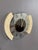 Postmodern Empire Wall Clock — Glass Face With Speckled Granite Accents, 1980s Memphis Style For Sale - Image 4 of 8