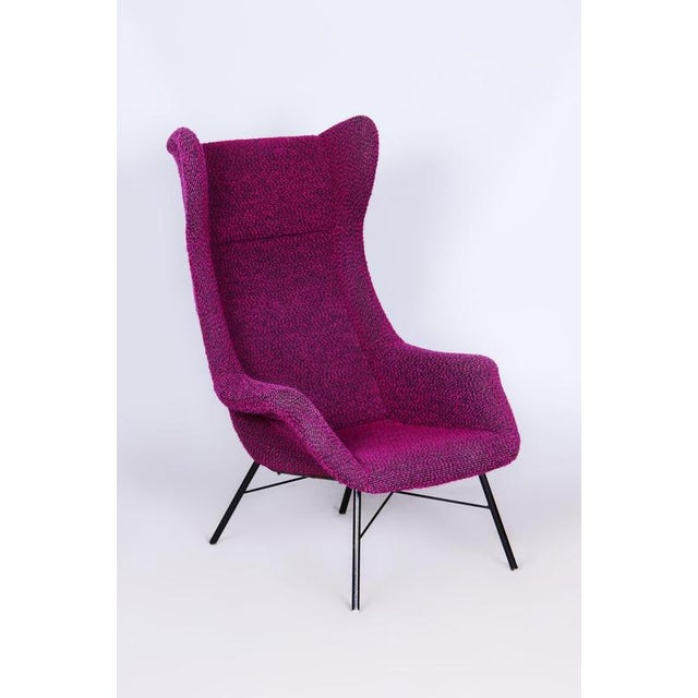 This iconic wing chair from the mid-20th century was designed by renowned czechoslovak architect miroslav navrátil. Its...