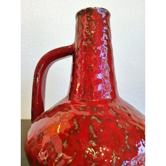 Ceramic Carstens Red Atelier Series Jug Vase Nr. 201 For Sale - Image 7 of 10