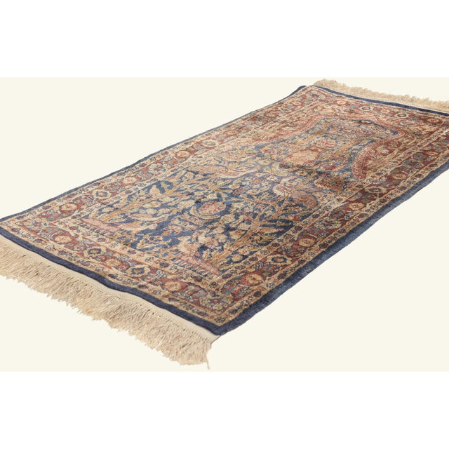 79815 Vintage Turkish Hereke Rug, 02'00 x 04'00. The Sacred Garden: A Vintage Turkish Hereke Masterpiece of Imperial...