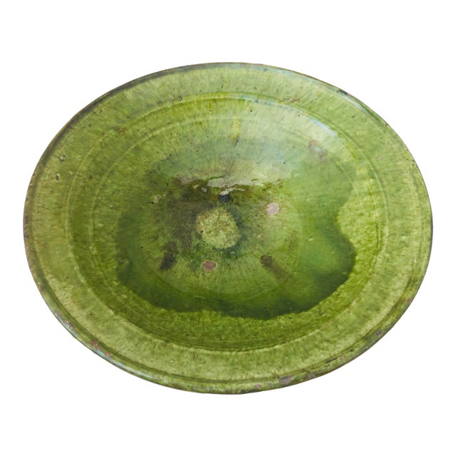 Mid Century Mediterranean Hand Made Pottery Bowl For Sale