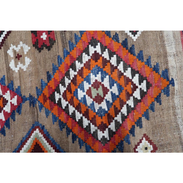 1930s, Handmade Antique Persian Ardabil Kilim Rug 4.5' X 6.5' For Sale - Image 10 of 16