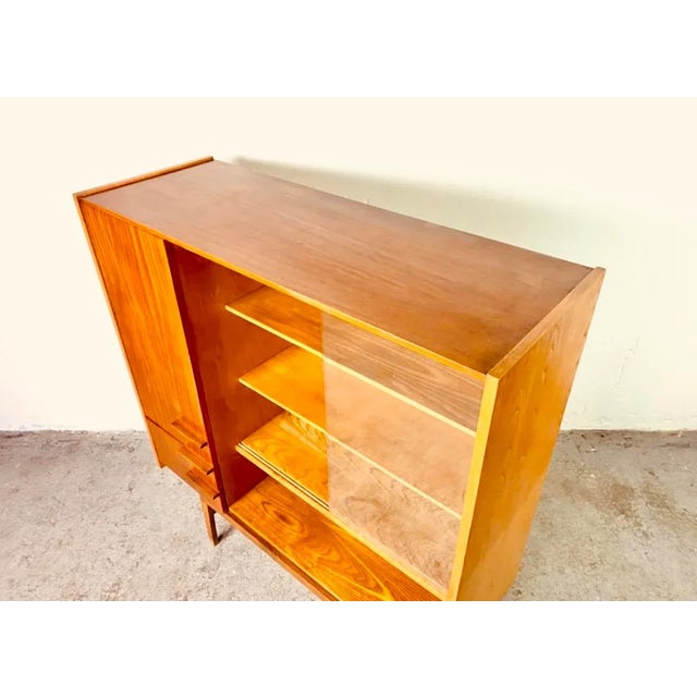 Wood Bookcase by František Mezuláník for UP Závody, 1970s For Sale - Image 7 of 12