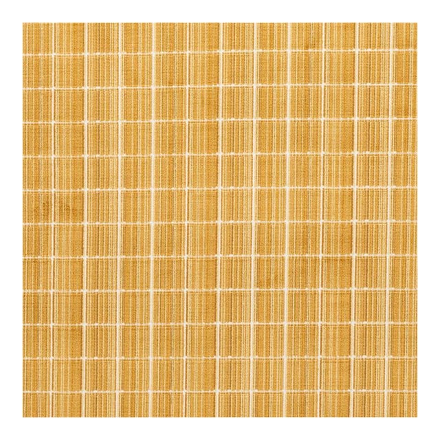 Sample - Schumacher Corneille Velvet Fabric in Gold For Sale