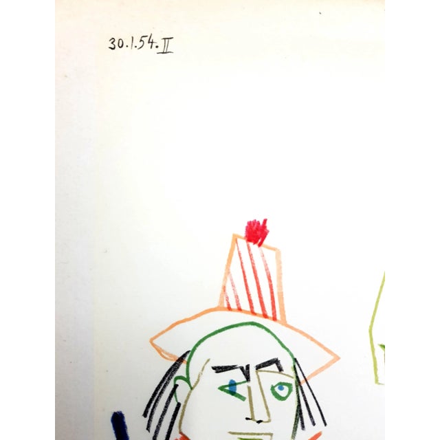 Pablo Picasso The Human Comedy - Lithograph 1954 For Sale - Image 4 of 6