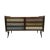 Italian Sideboard in Wood and Colored Glass,1950s For Sale - Image 4 of 4