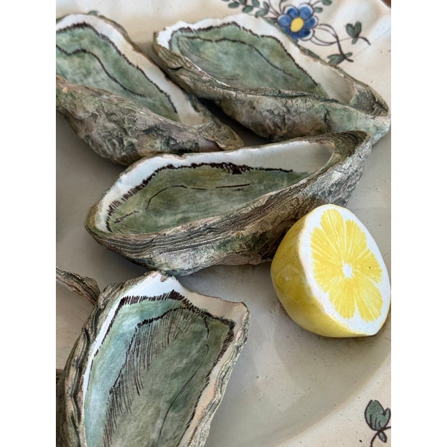 Trompe l'Oeil Faience Oyster Plate For Sale - Image 10 of 10