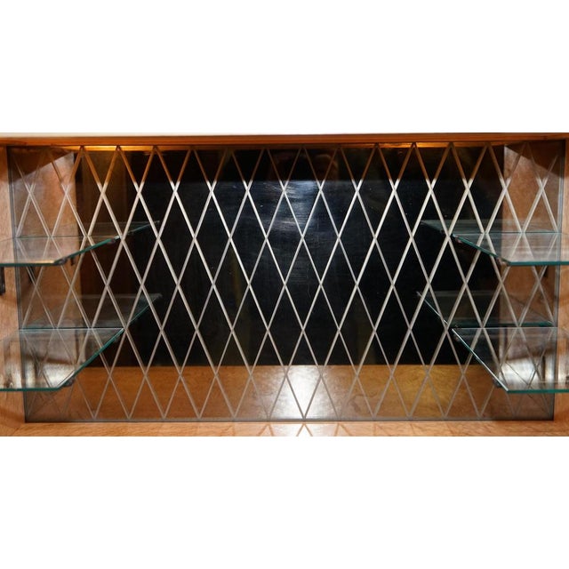 French Walnut Parquetry Bar Cabinet For Sale - Image 6 of 18