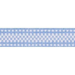 Sample - Schumacher Marta Tape Indoor/Outdoor in Chambray For Sale