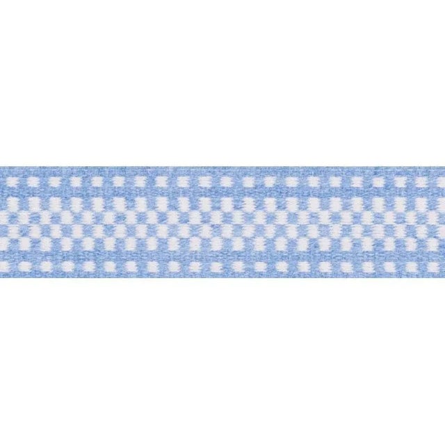 Sample - Schumacher Marta Tape Indoor/Outdoor in Chambray For Sale