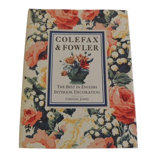 Colefax and Fowler: The Best in English Interior Decoration Hardcover Book For Sale