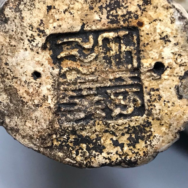 Early 1900s Antique Shiwan Lohan on an Elephant For Sale - Image 11 of 12