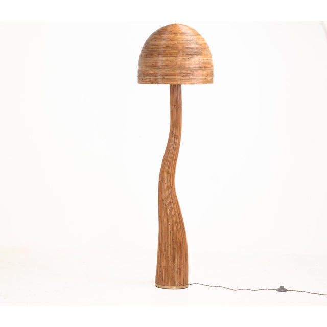 Shroom 003 Pencil Reed Floor Lamp For Sale - Image 6 of 7