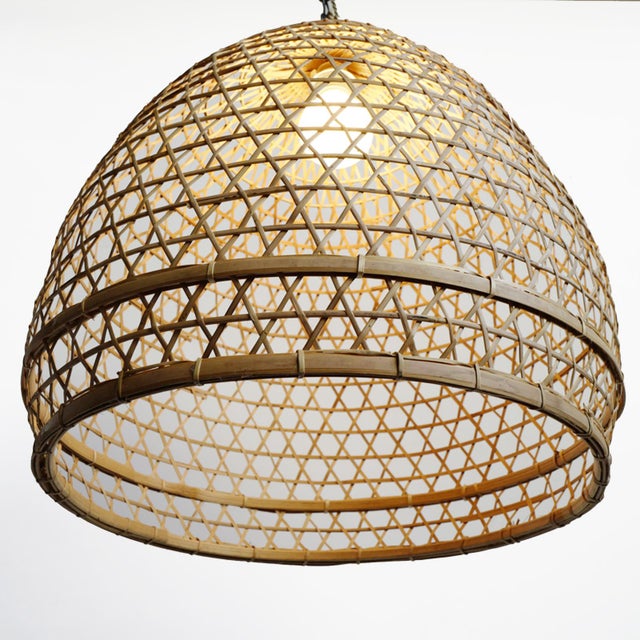 Wicker Fish Basket Lantern Large Chairish