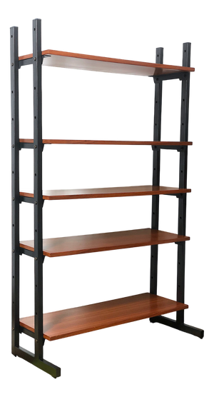 Vintage 5-Shelf Bookcase, Italy, 1960s
