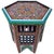 Paint Moroccan Hexagonal Hand Painted Wooden End Table For Sale - Image 7 of 7