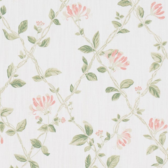 Early 21st Century Boråstapeter Honeysuckle Fabric In Leaf For Sale - Image 5 of 5