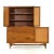 Wood Lawrence Peabody Mid Century Walnut and Cane Buffet With Hutch For Sale - Image 7 of 13
