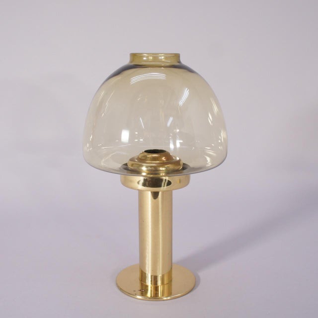 1970s Candleholder in Glass and Brass by Hans-Agne Jakobsson, 1970s For Sale - Image 5 of 5