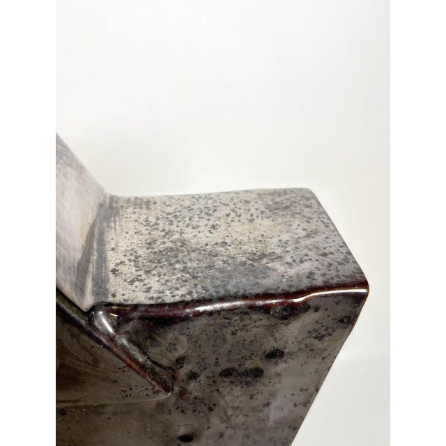 Black Black Ceramic Table Lamp, France, 1980s For Sale - Image 8 of 13