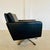 Vintage Danish Black Leather Swivel Chair by Georg Thams For Sale - Image 11 of 18