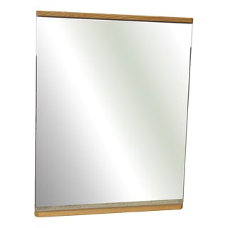 Scandinavian Mirror in Light Oak, 1970s For Sale