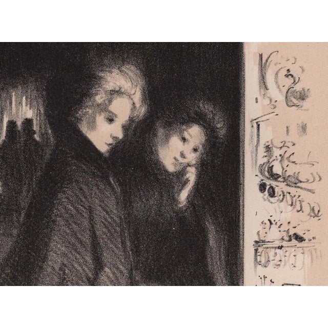 T. A. Steinlen, Window Shopping from Les Maîtres de L'Affiche, 1898, Original Lithograph For Sale - Image 3 of 10