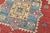 Kazak Rug 5'8'' X 7'9'' Red Wool Geometric Hand-Knotted Oriental Carpet For Sale - Image 4 of 12