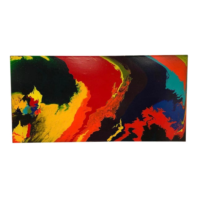 1970s Abstract Modern Painting For Sale