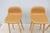 Danish Iskos-Berlin for Muuto Brown Leather Fiber Bar Stools Oak Base - Set of 3 For Sale - Image 13 of 18