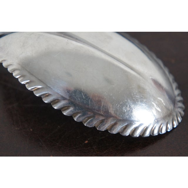 Antique Whiting Art Nouveau Honeysuckle Sterling Silver Berry Spoon For Sale - Image 9 of 13
