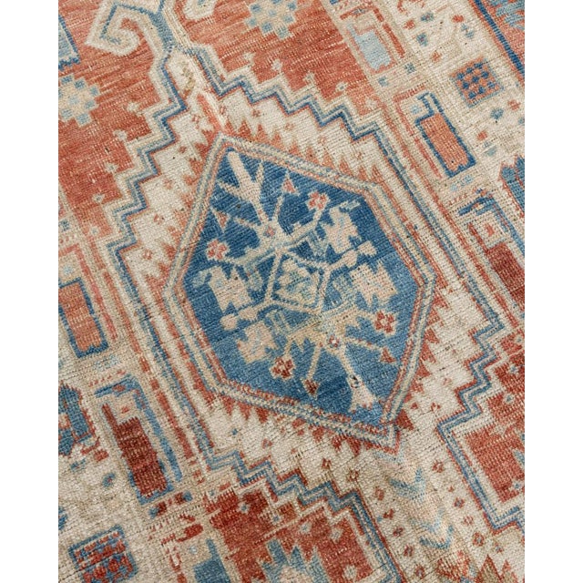 Vintage Heriz Runner 3' X 14'7 For Sale In New York - Image 6 of 16