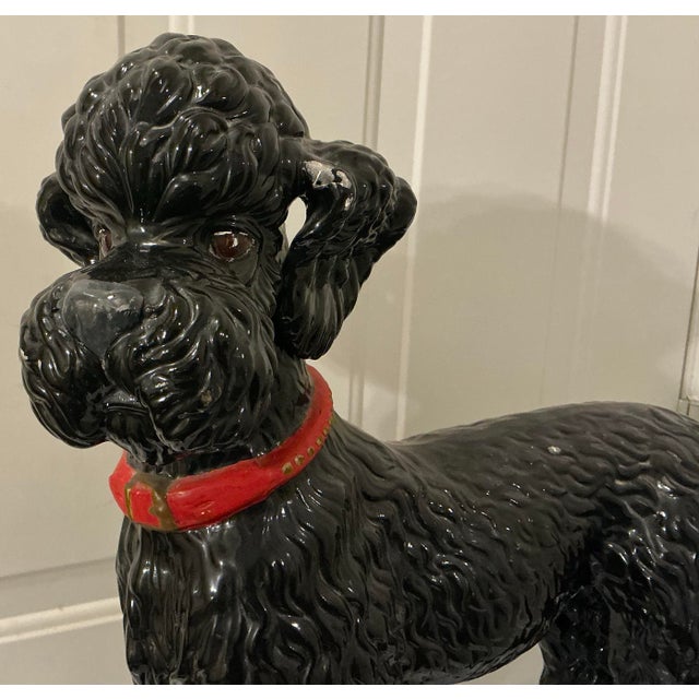 This adorable Hollywood Regency era poodle is Italian and dates to the 60s. He is in very good condition. It is a male and...