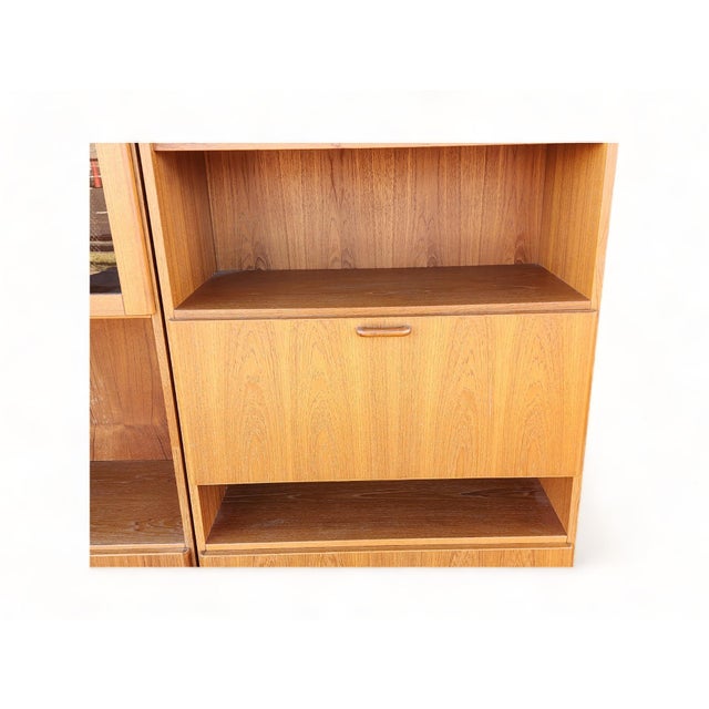 Danish Modern Jesper Furniture Co 3 Piece Teak Sectional Wall Unit