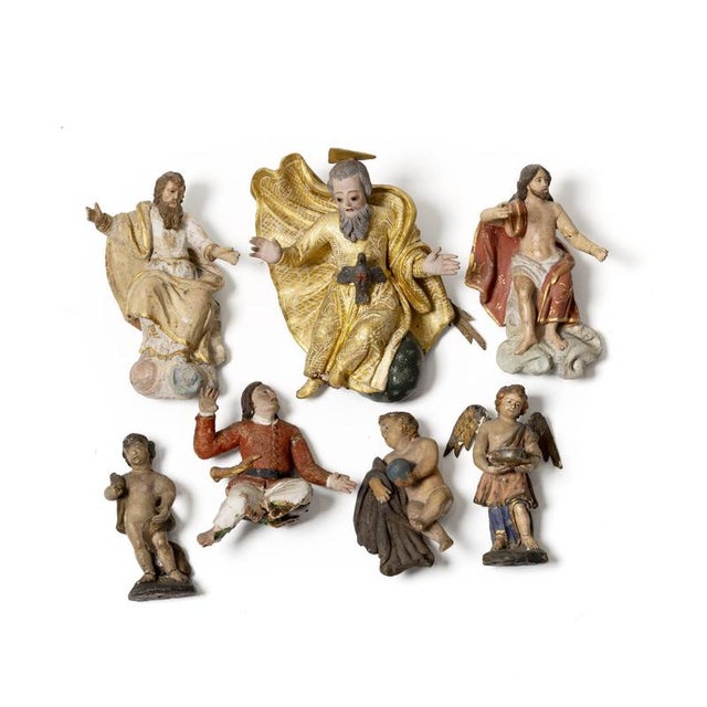 Nativity Scene Figures, 18th Century, Set of 7 For Sale - Image 6 of 6