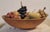 Folk Art 19Thc Butter Bowl W/ Collection of 17 Pcs. Of Alabaster Fruit For Sale - Image 3 of 6