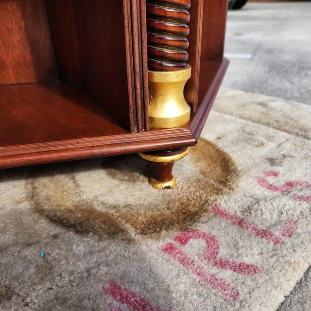Walnut Center Table Bookcase by Arthur Brett England For Sale - Image 9 of 12