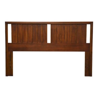 Mid Century Modern Walnut Queen Headboard For Sale