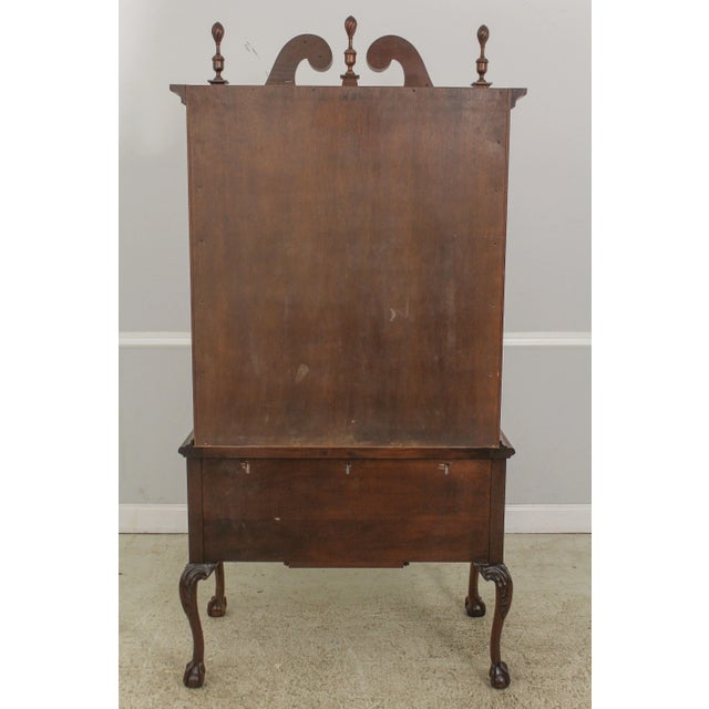 Craftique 18th C. Style Chippendale Mahogany Highboy For Sale - Image 11 of 13