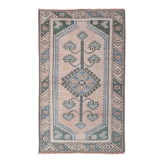 Mid 20th Century Vintage Turkish Rug 2'5" X 3'11" For Sale
