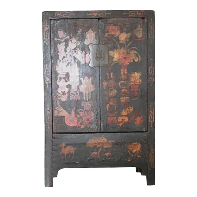Hand Painted Antique Chinese Cabinet 2 For Sale