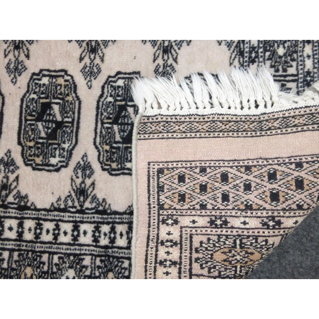 Vintage Bokara Rug Medium (1 of 2 Matching Rugs) - 3′1″ × 5′1″ For Sale - Image 9 of 11